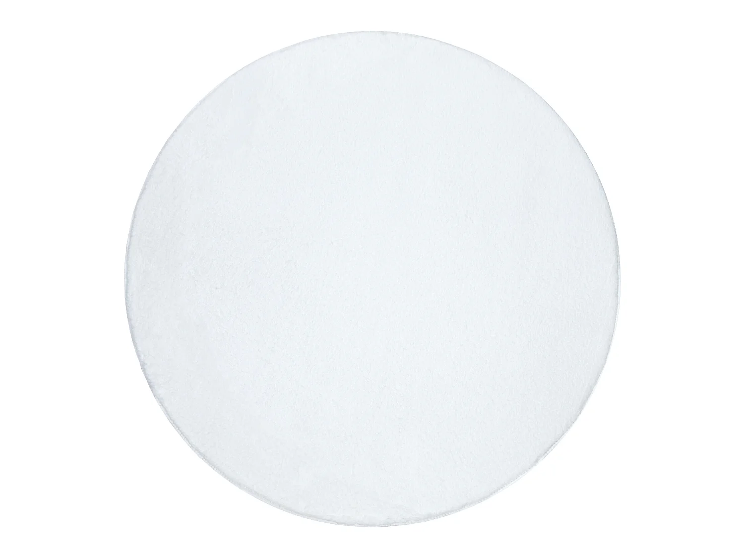 Modern wastapijt POSH cirkel shaggy, pluche, dik anti-slip ivoor cercle 80 cm