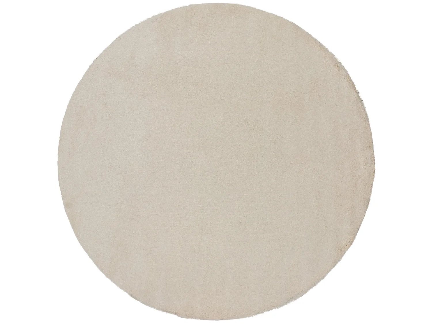 Tapijt BUNNY ROND beige IMITATIE konijnenvacht cercle 140 cm