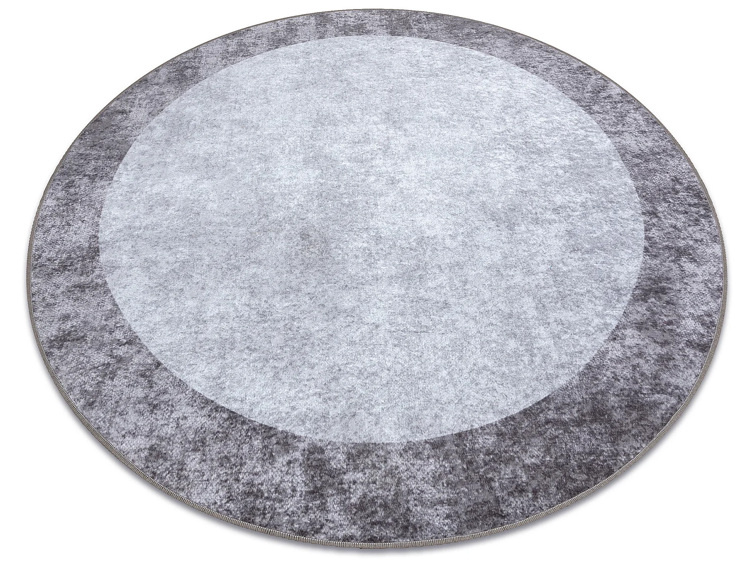 Tapis lavable MIRO 51648.803 cercle Marbre antidérapant - gris foncé cercle 160 cm