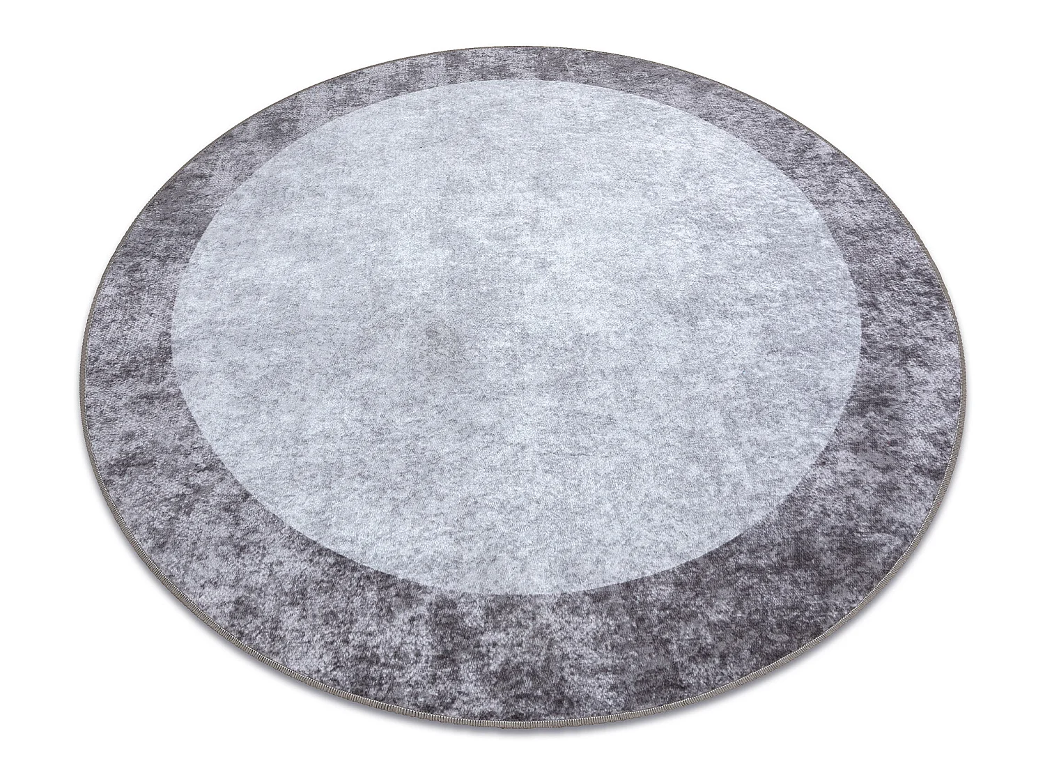Tapis lavable MIRO 51648.803 cercle Marbre antidérapant - gris foncé cercle 160 cm
