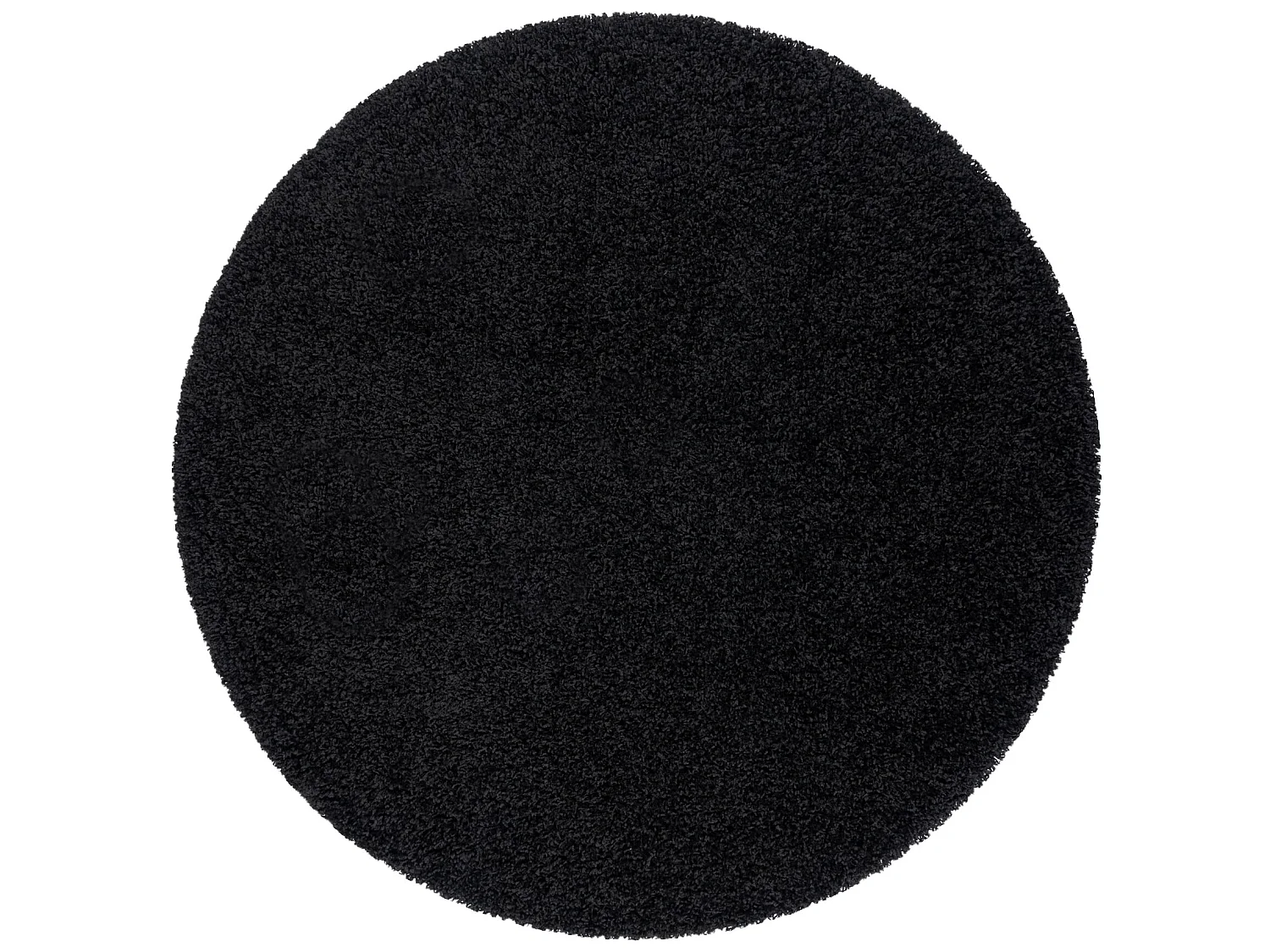 Teppich SOFFI Kreis shaggy 5cm schwarz cercle 120 cm