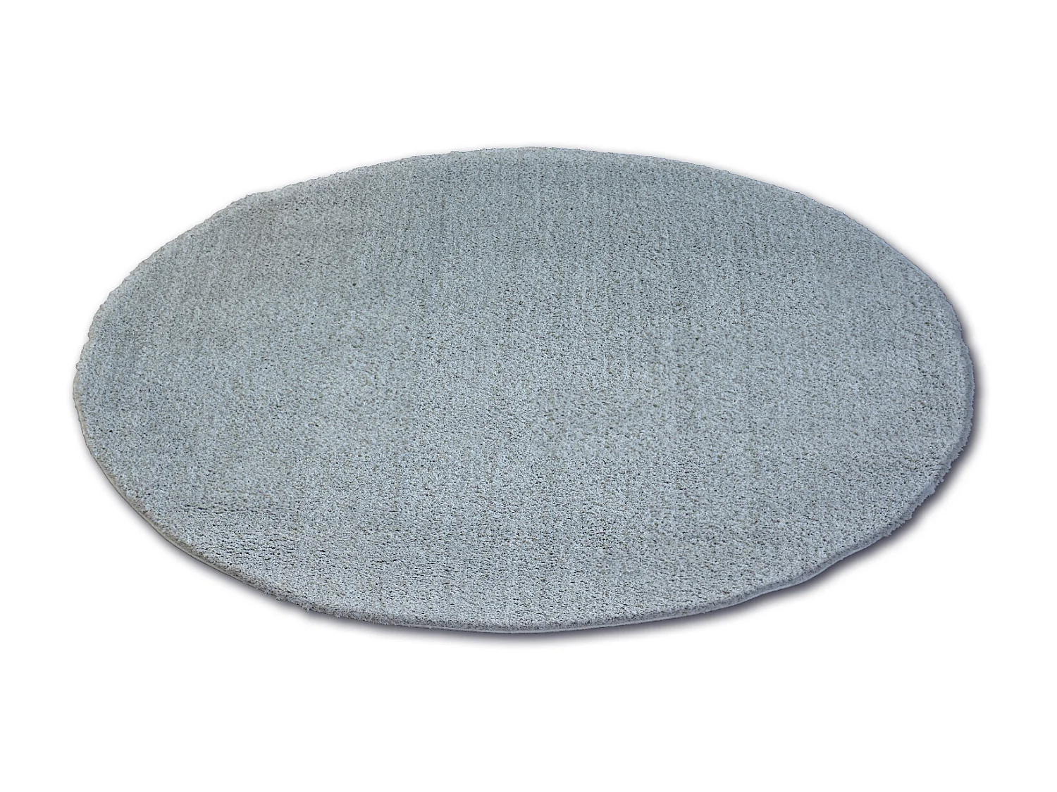 Tapijt ROND SHAGGY MICRO zilver cercle 80 cm