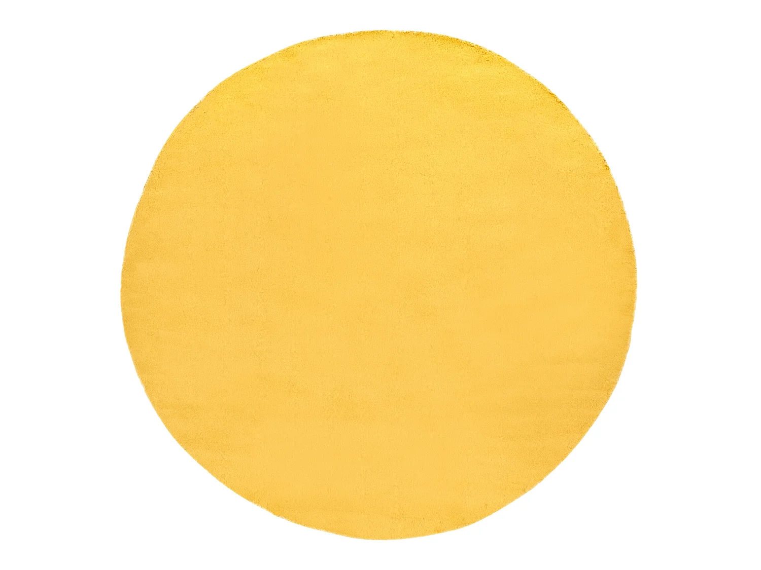 Tapijt BUNNY ROND goud IMITATIE konijnenvacht cercle 160 cm