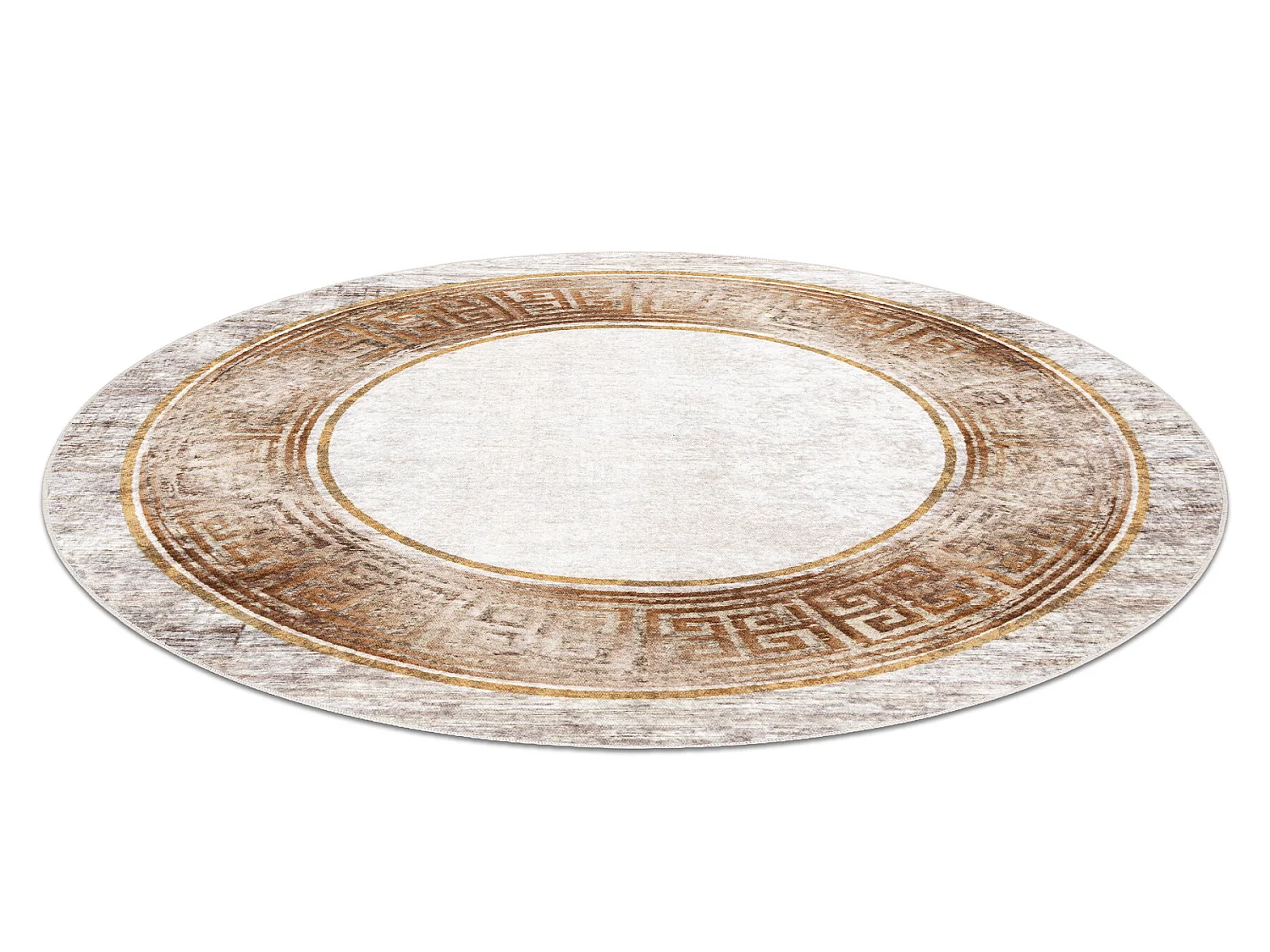 Dywan do prania MIRO 51236.807 koło Marmur, grecki antypoślizgowy -  cercle 160 cm