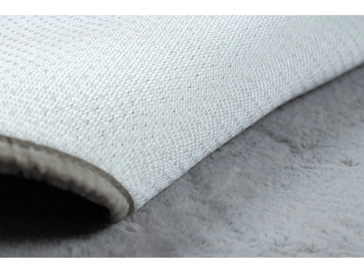 Modern wastapijt POSH cirkel shaggy, pluche, dik anti-slip grijs cercle 80 cm