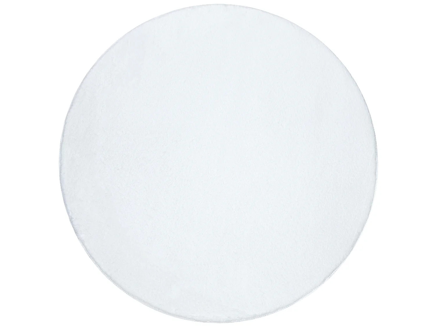 Modern wastapijt POSH cirkel shaggy, pluche, dik anti-slip ivoor cercle 100 cm