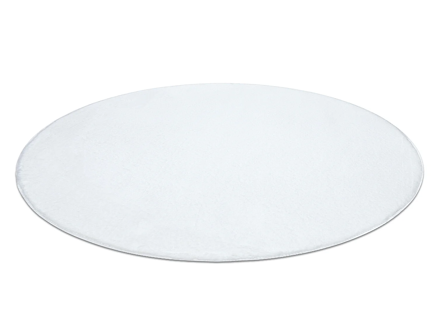 Modern wastapijt POSH cirkel shaggy, pluche, dik anti-slip ivoor cercle 100 cm