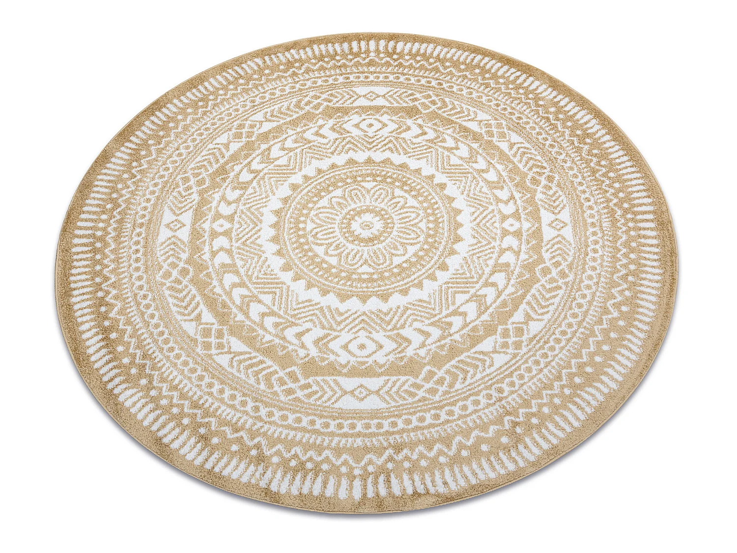 Teppich FUN Land Napkin Serviette Kreis - gold cercle 200 cm