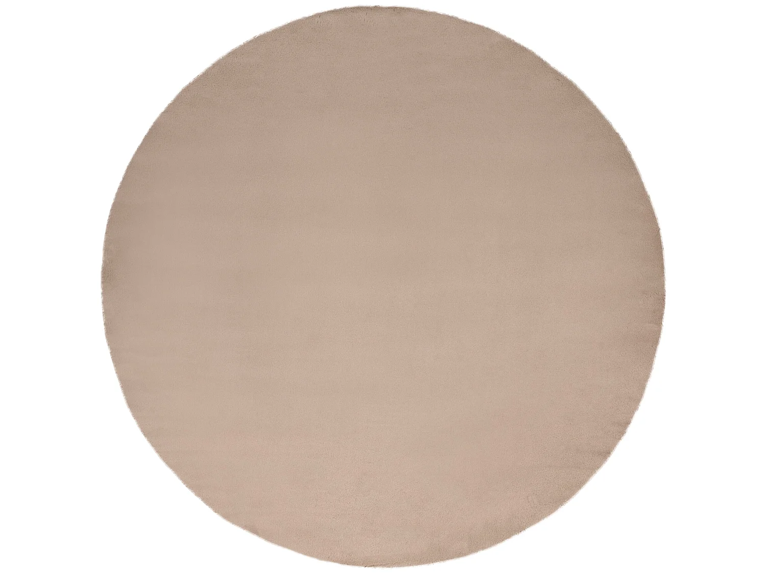 Alfombra BUNNY círculo beige Imitación de piel de conejo cercle 140 cm