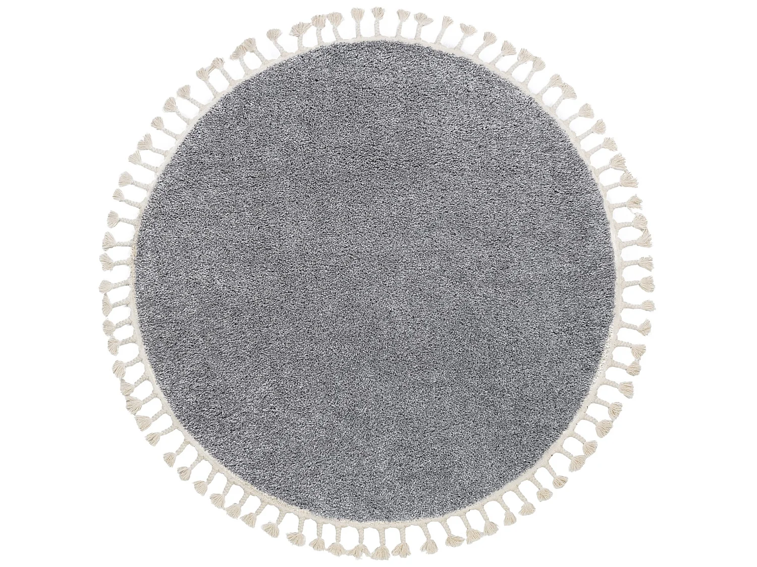 Tapijt BERBER 9000 ROND grijskleuring helder ,rand , Barber , marokkaa cercle 160 cm