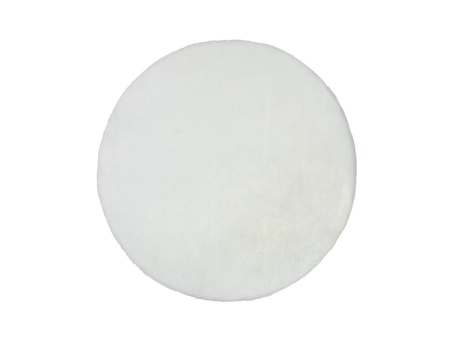 Tapis BUNNY cercle blanc IMITATION DE FOURRURE DE LAPIN cercle 120 cm
