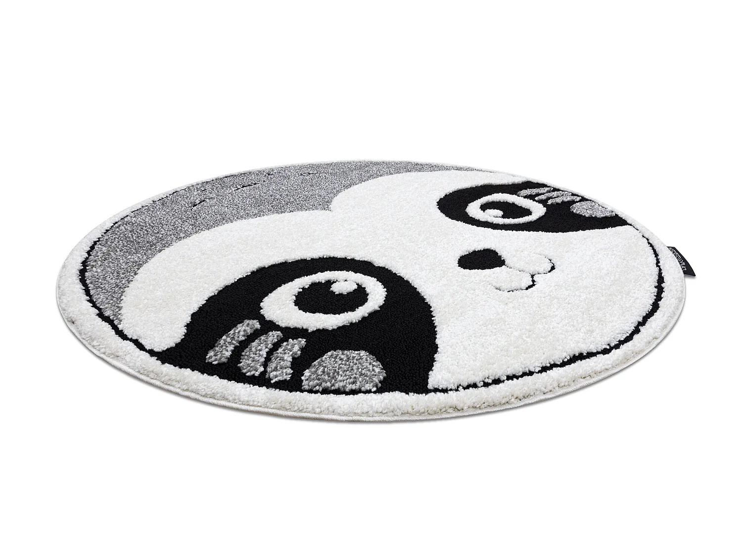 Kindertapijt JOY Rond , Panda beertje, voor kinderen - Structureel, tw cercle 140 cm