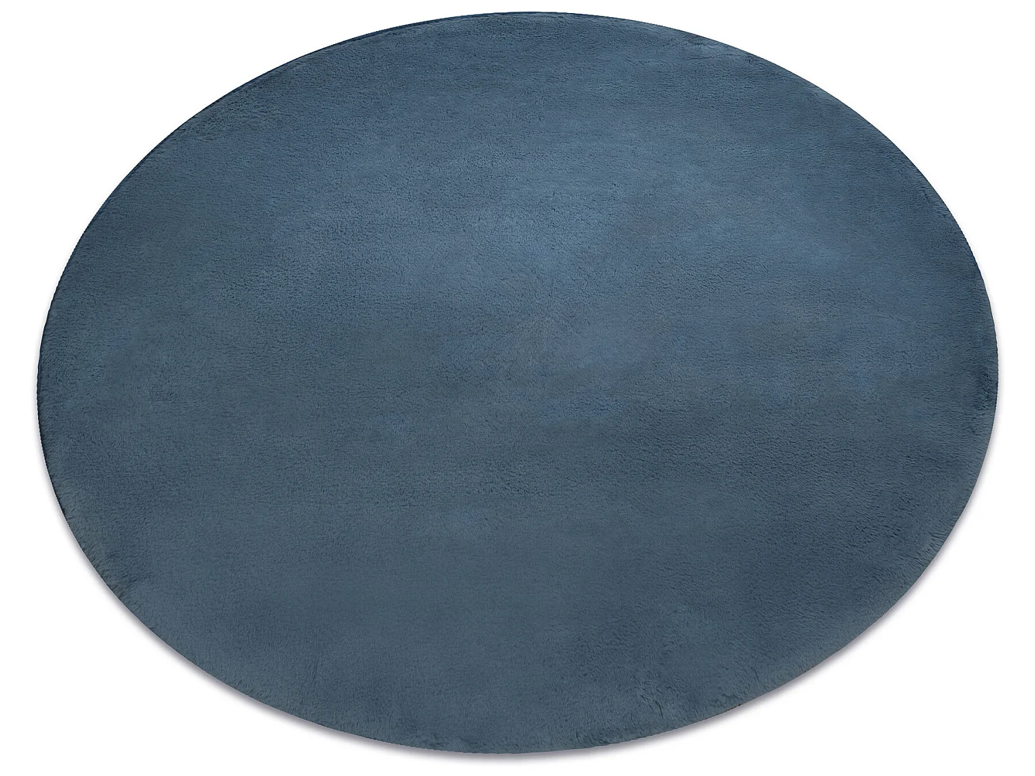 Modern wastapijt POSH cirkel shaggy, pluche, dik anti-slip blauw  cercle 80 cm