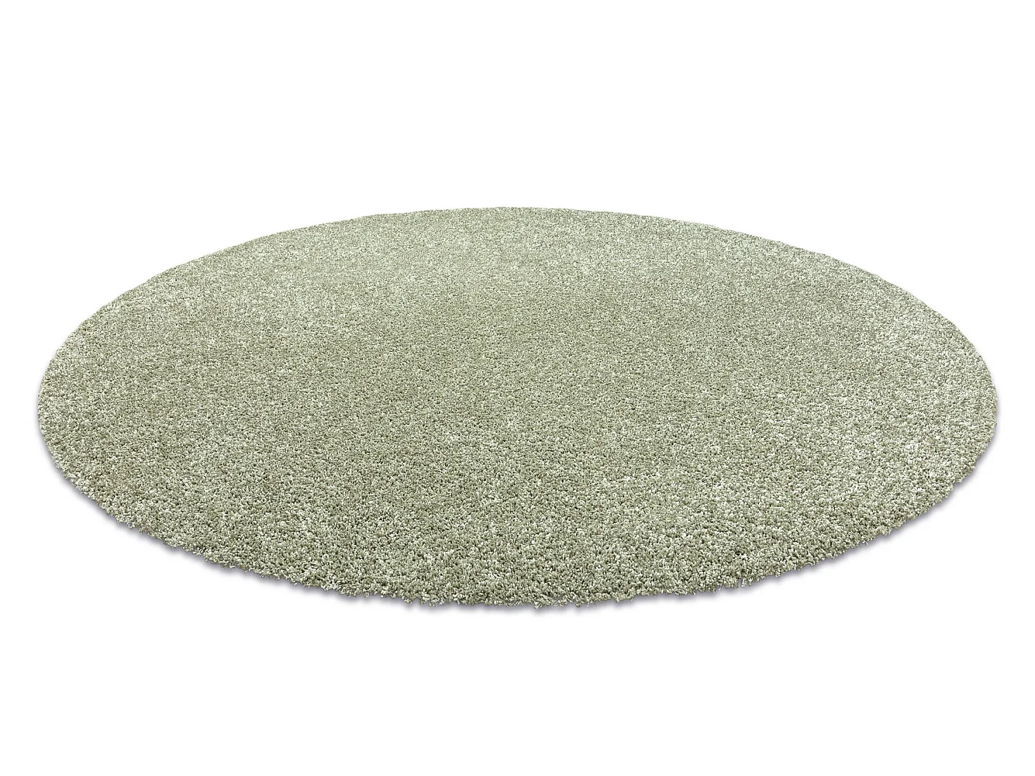 Tapis moderne lavable ILDO 71181044 cercle vert olive cercle 120 cm