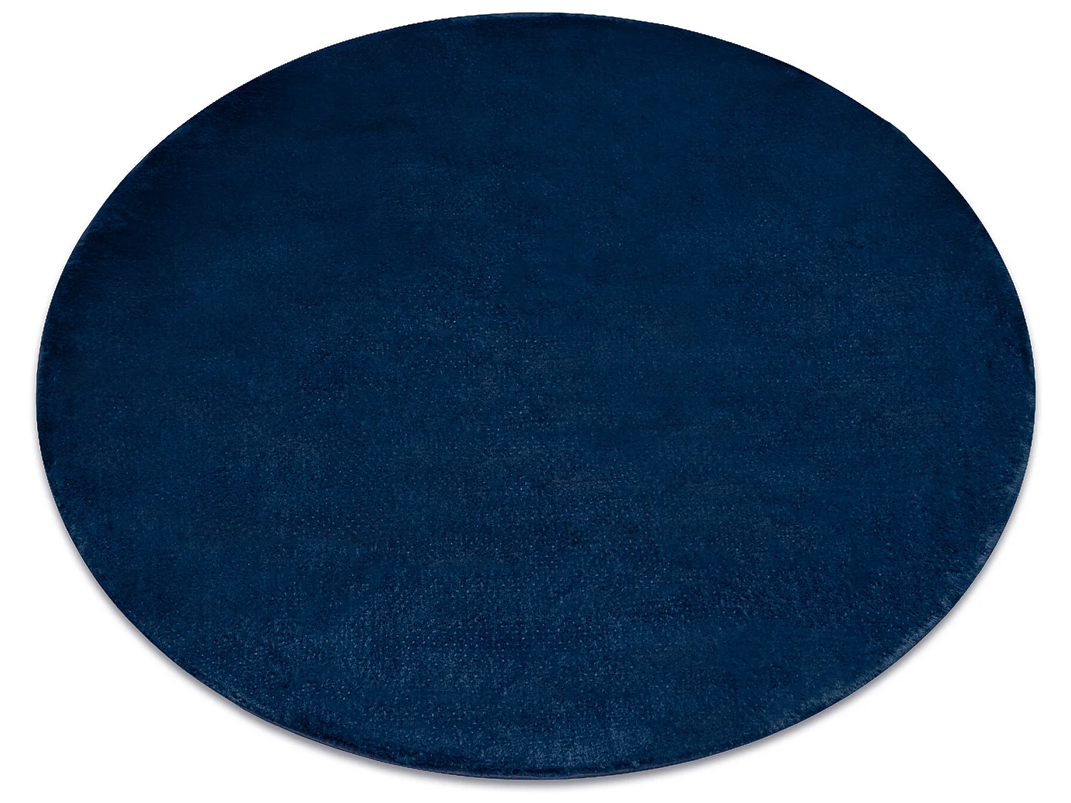 Modern wastapijt POSH cirkel shaggy, pluche, dik anti-slip marineblauw cercle 80 cm
