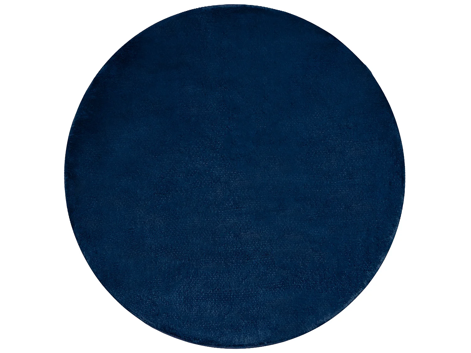 Modern wastapijt POSH cirkel shaggy, pluche, dik anti-slip marineblauw cercle 80 cm