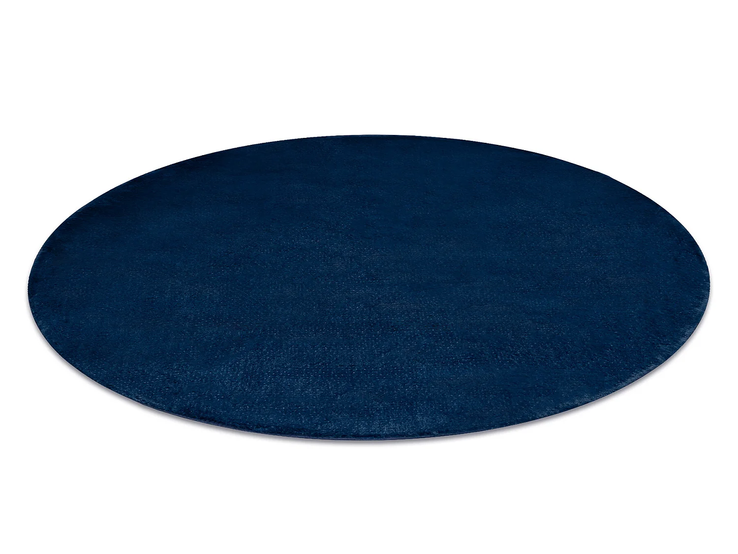 Modern wastapijt POSH cirkel shaggy, pluche, dik anti-slip marineblauw cercle 80 cm