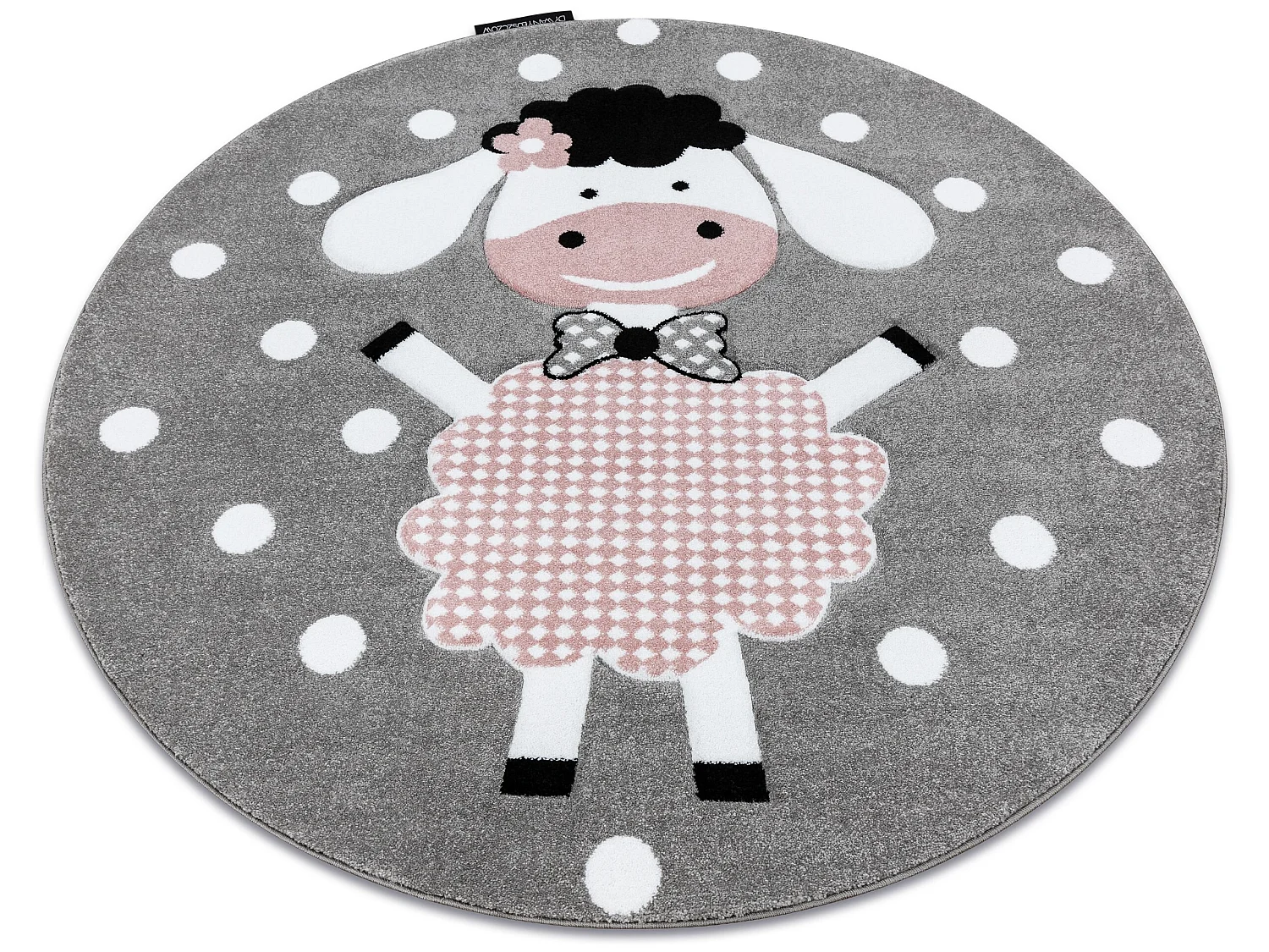Kinderteppich PETIT DOLLY Schaf Kreis grau cercle 140 cm