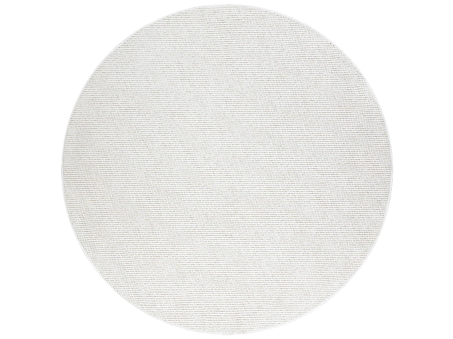 Tapis CASABLANCA PLUS cercle crème Uni, bouclé cercle 150 cm