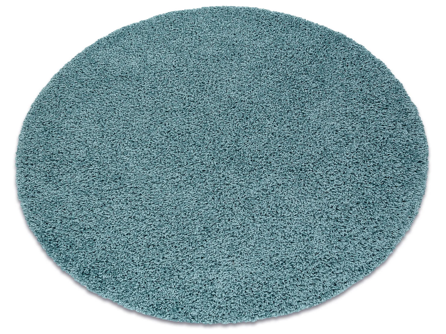 Tapijt SOFFI ROND shaggy 5cm blauw cercle 100 cm