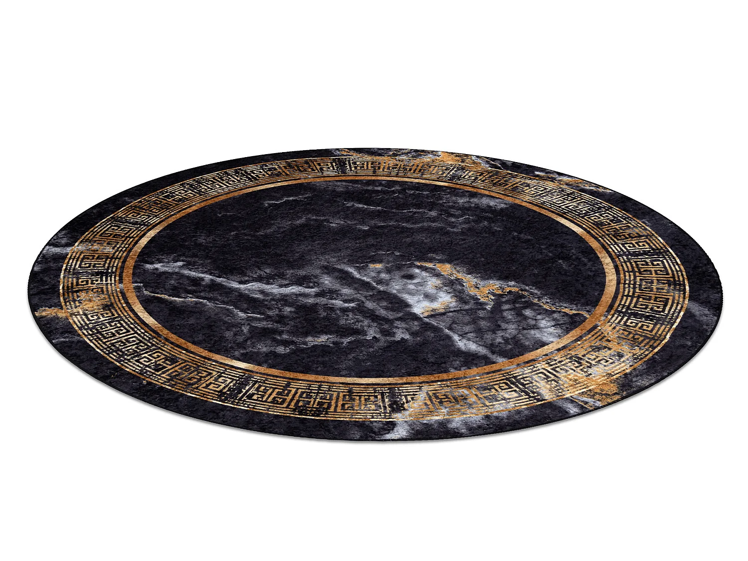 Alfombra lavable MIRO 51199.806 circulo Mármol, griego antideslizante cercle 100 cm