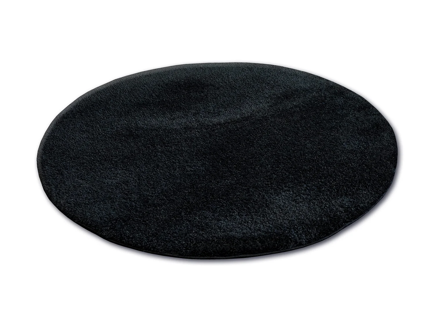 Tapijt ROND SHAGGY MICRO zwart cercle 100 cm