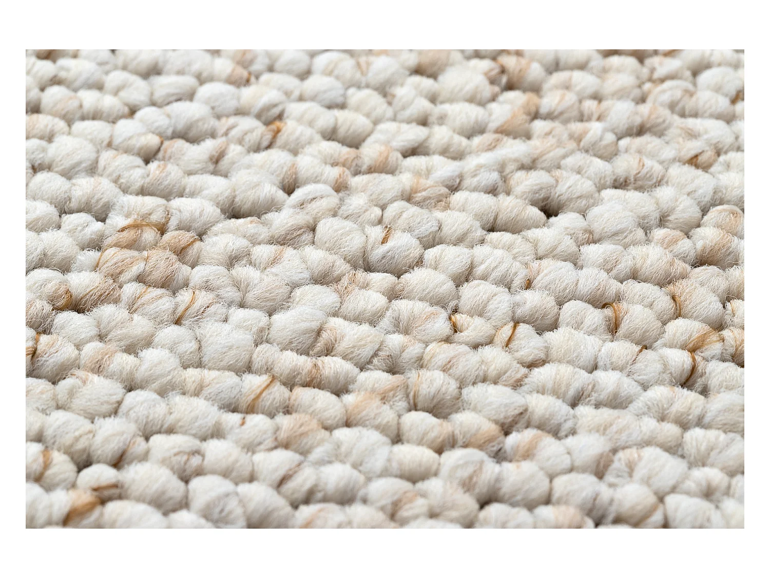 TAPIS cercle CASABLANCA crème cercle 100 cm