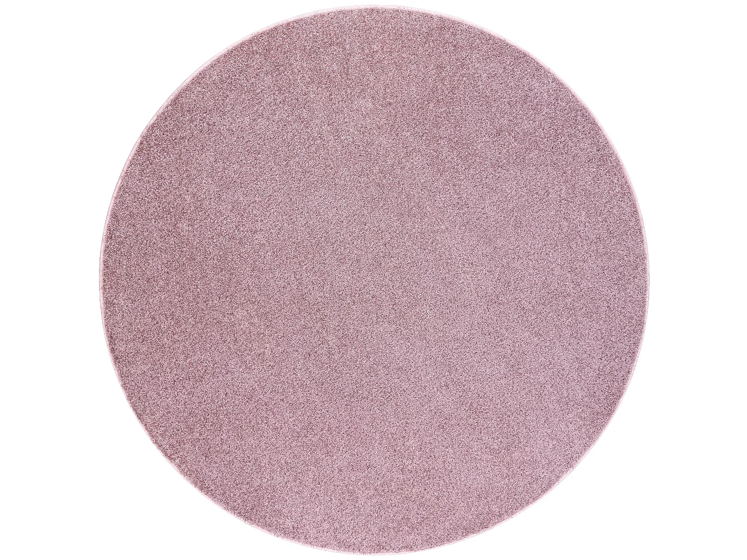 TAPIJT ROND SANTA FE vuil rozekleuring 60 , glad , uniform, enkele kle cercle 100 cm