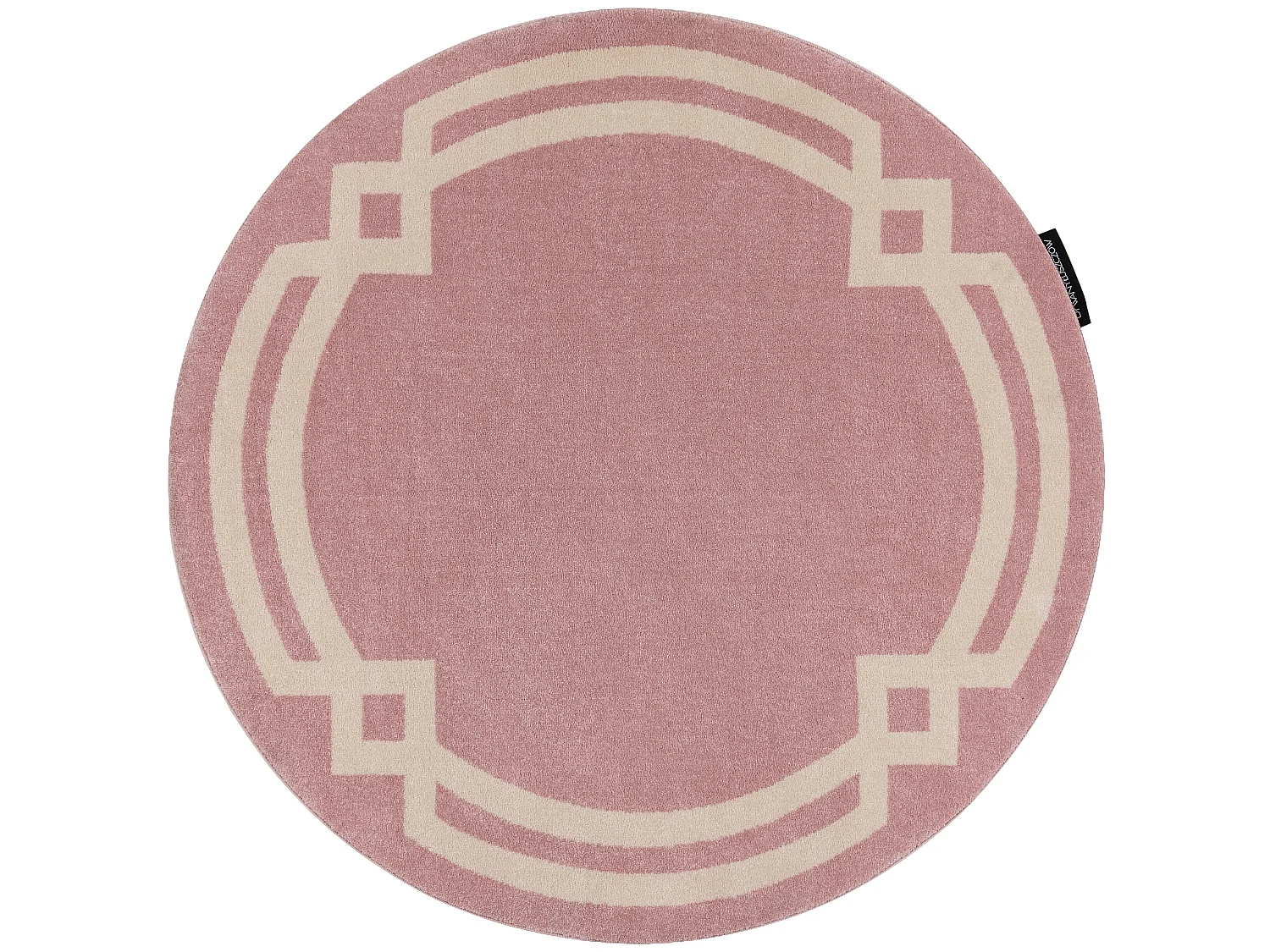 Tapijt HAMPTON Lux ROND rozekleuring cercle 120 cm