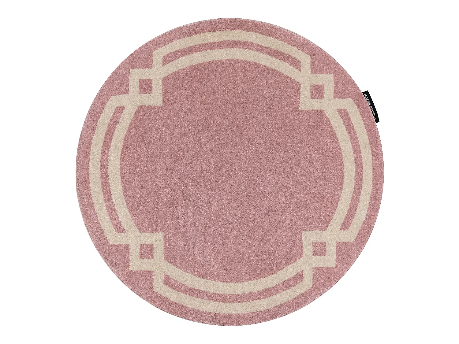 Tapis HAMPTON Lux cercle rouge cercle 120 cm