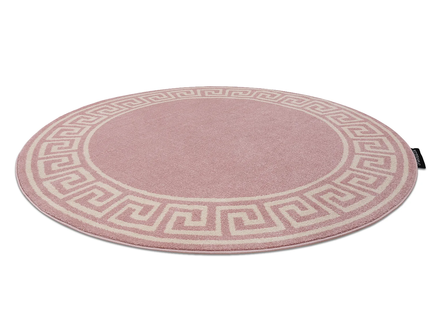 Tapis HAMPTON Grecos cercle rouge cercle 120 cm