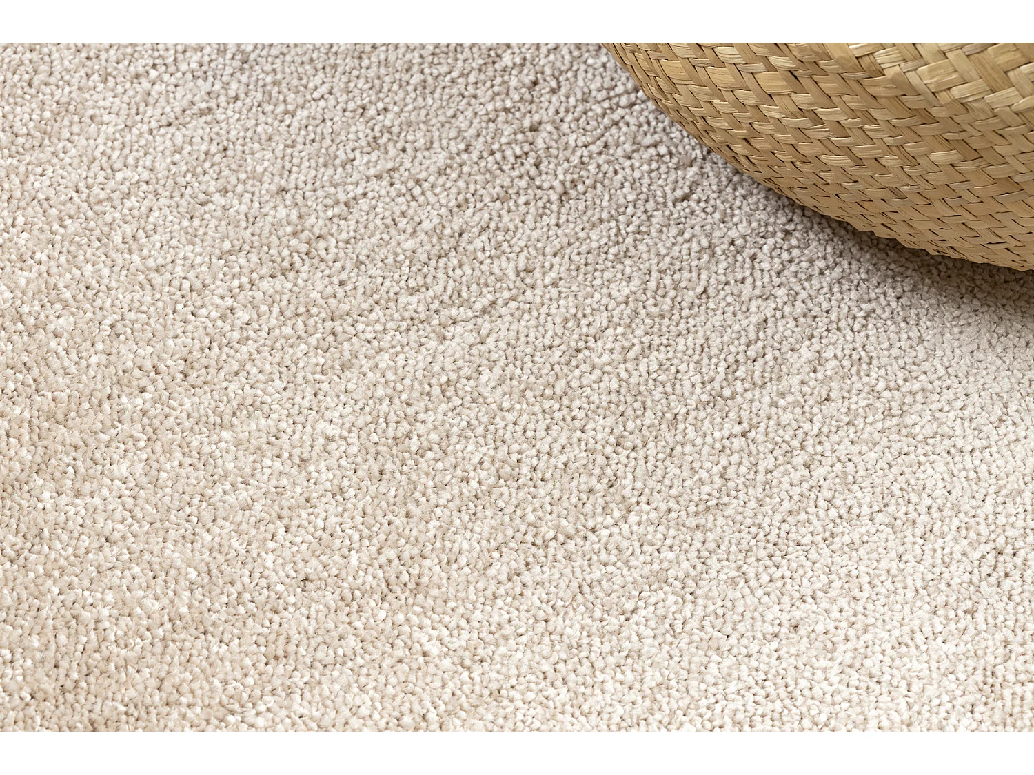 TAPIS cercle CASHMERE beige 312 plaine cercle 100 cm