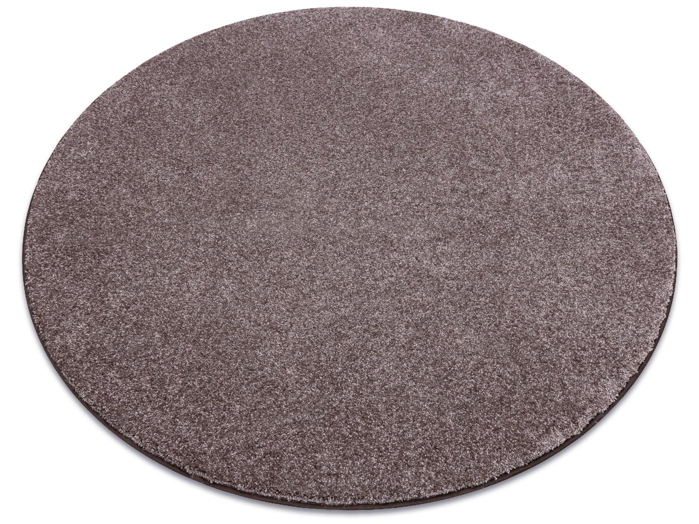 Teppich rund SAN MIGUEL braun 41 eben, glatt, einfarbig cercle 150 cm