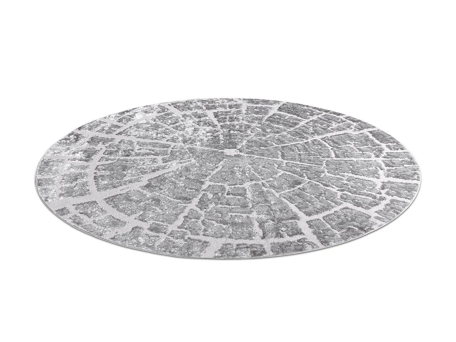 Alfombra MEFE moderna Circulo 6185 Árbol Madera - Structural dos nive cercle 200 cm
