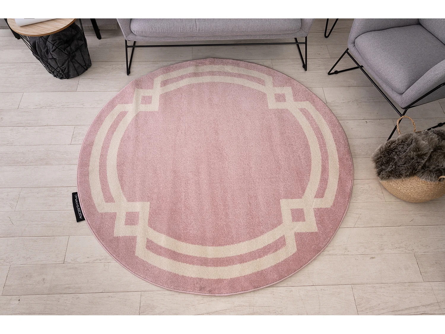 Dywan HAMPTON Lux koło róż cercle 140 cm