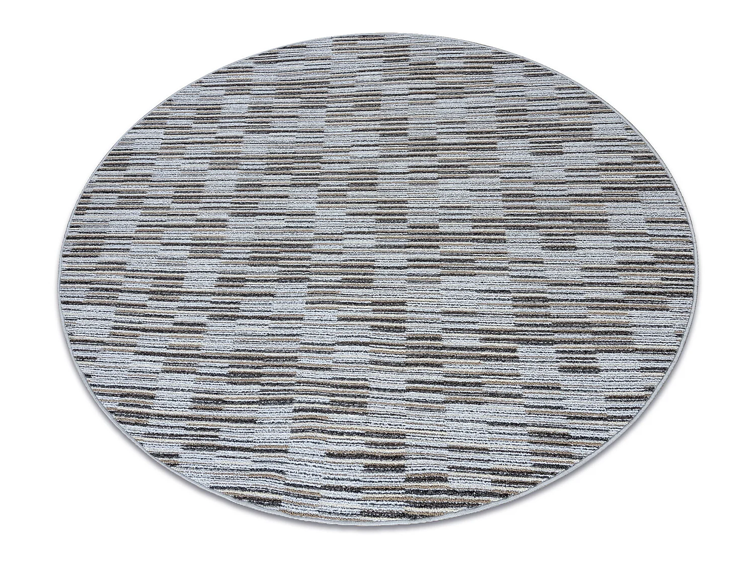 TAPIJT ROND LIBRA grijs 109 Strepen  cercle 100 cm