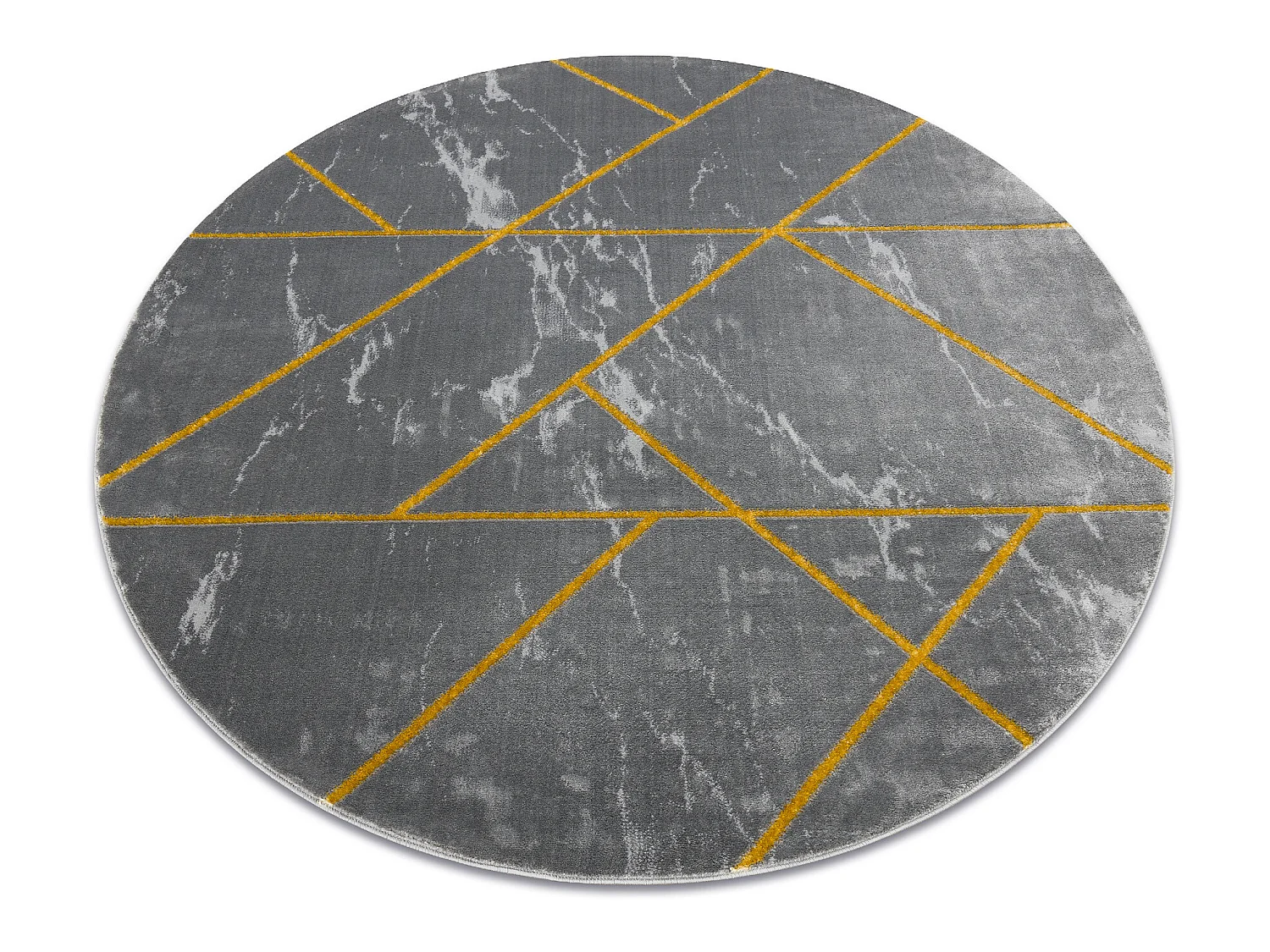 Tapijt EMERALD exclusief 1012 cirkel - glamour, stijlvol marmer, geome cercle 120 cm