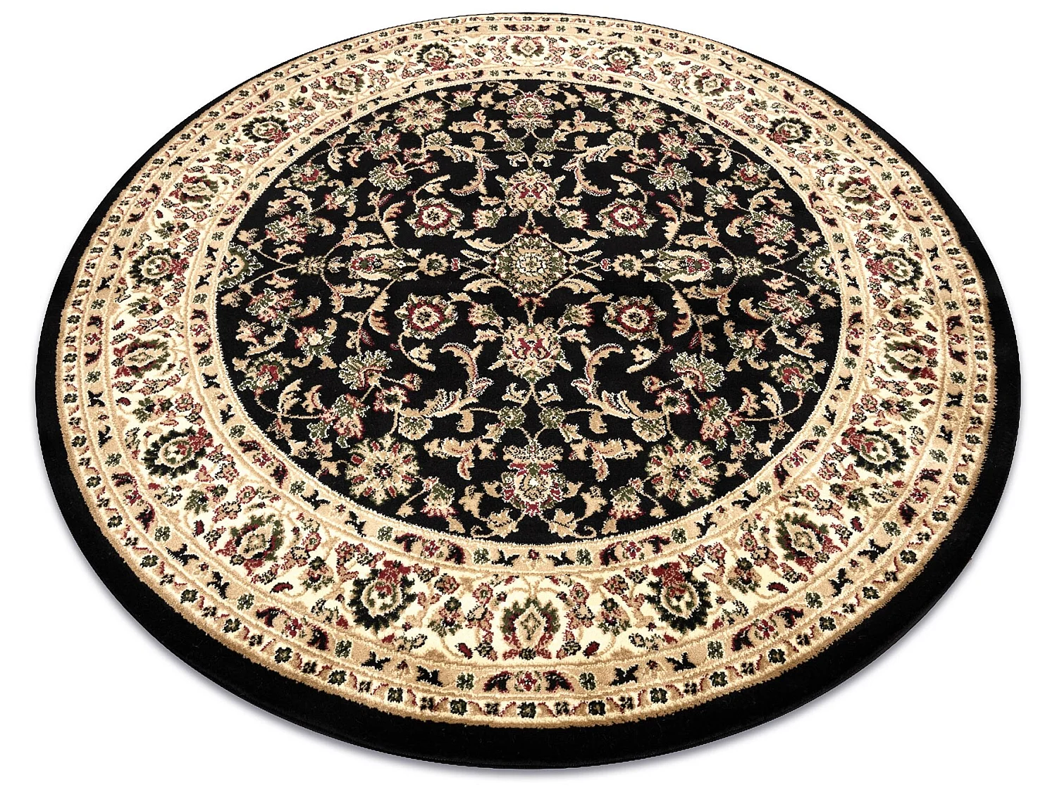 Tapijt ROYAL ADR ROND patroon 1745 zwart  cercle 200 cm