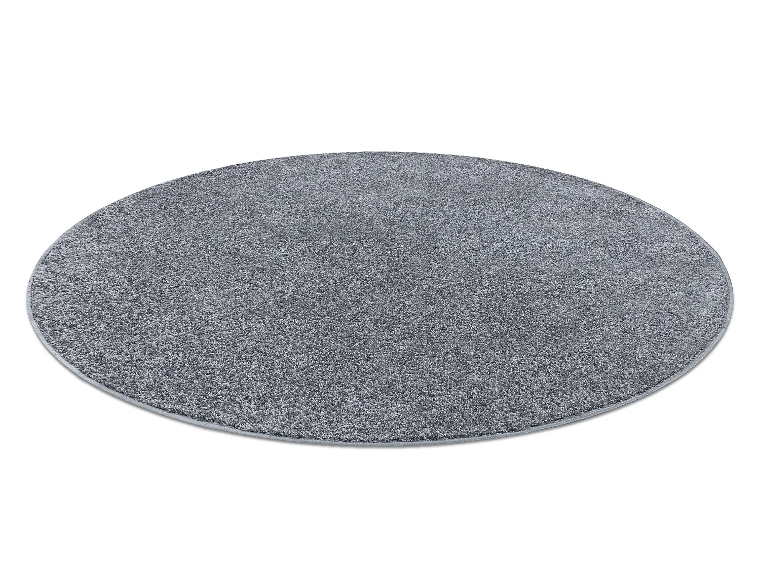 TAPIJT ROND SANTA FE grijskleuring 97 , glad , uniform, enkele kleur cercle 133 cm