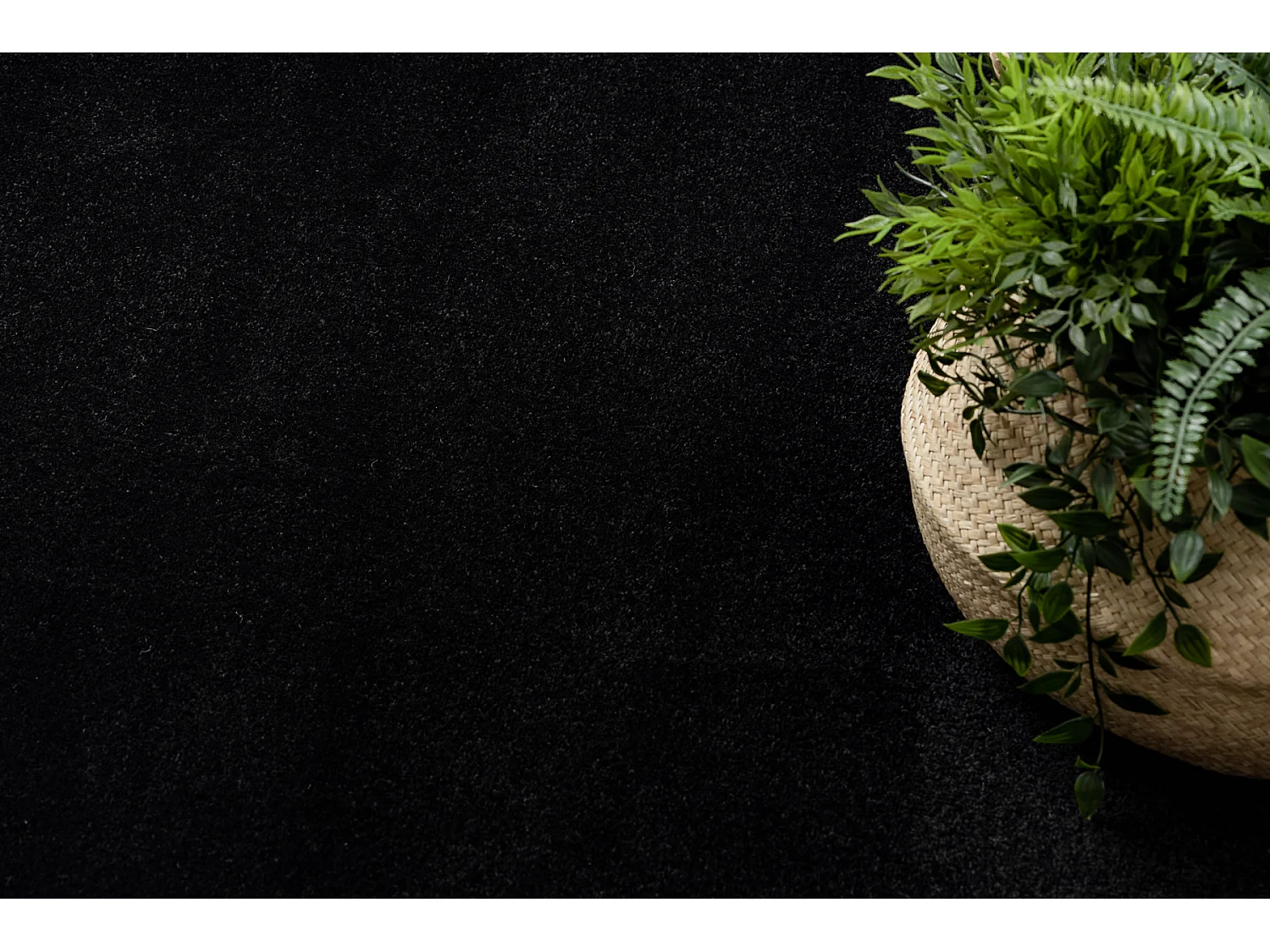 Tapijt HAMPTON Chick rond kader zwart cercle 160 cm