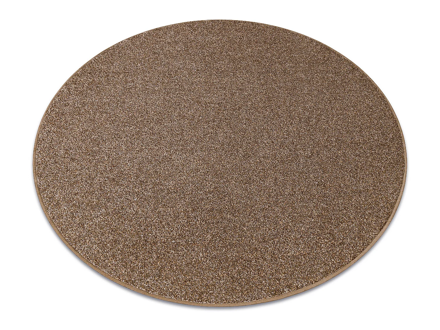 TAPIJT ROND MOORLAND TWIST helder , bruin cercle 150 cm