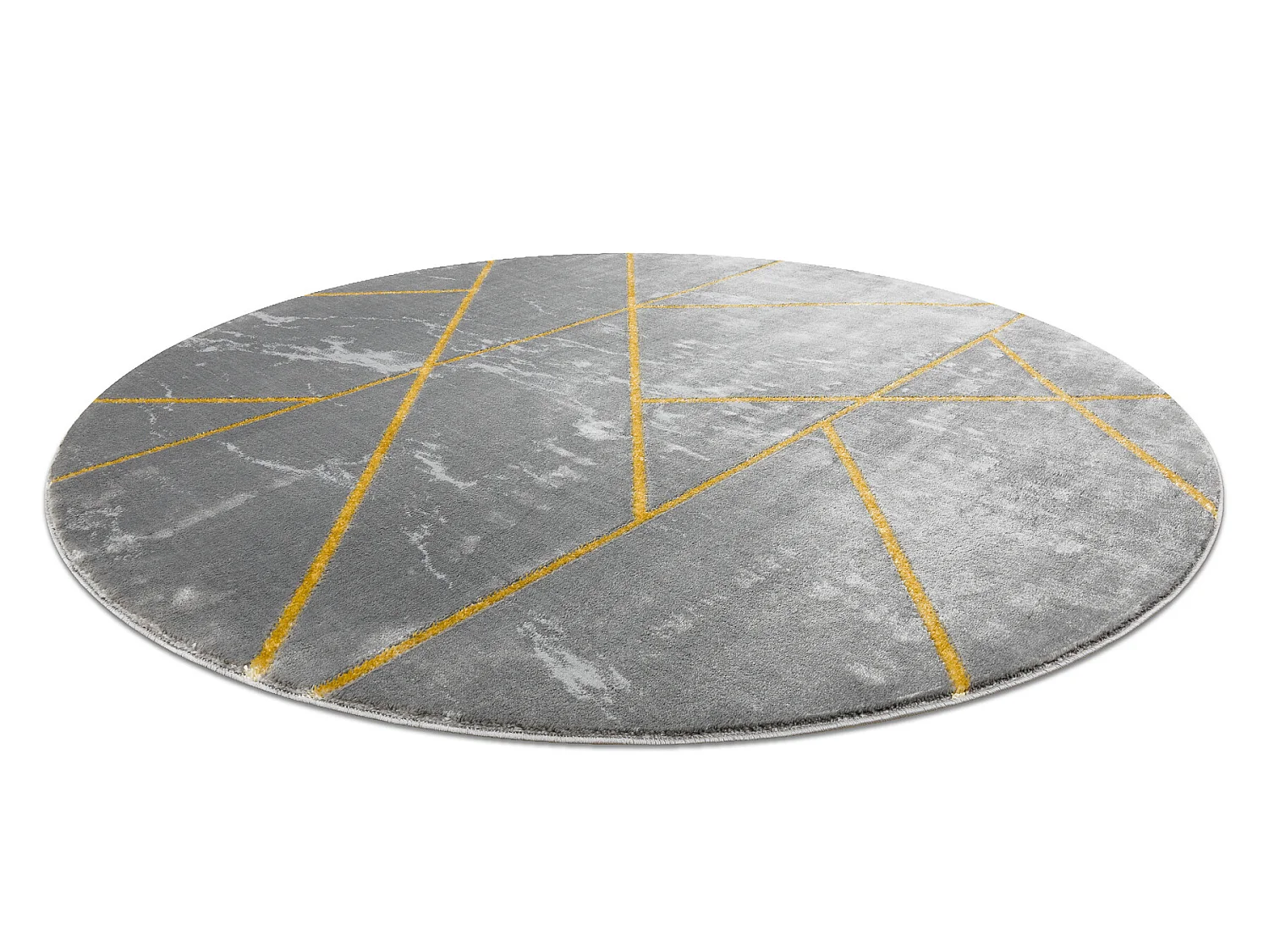 Tapijt EMERALD exclusief 1012 cirkel - glamour, stijlvol marmer, geome cercle 200 cm