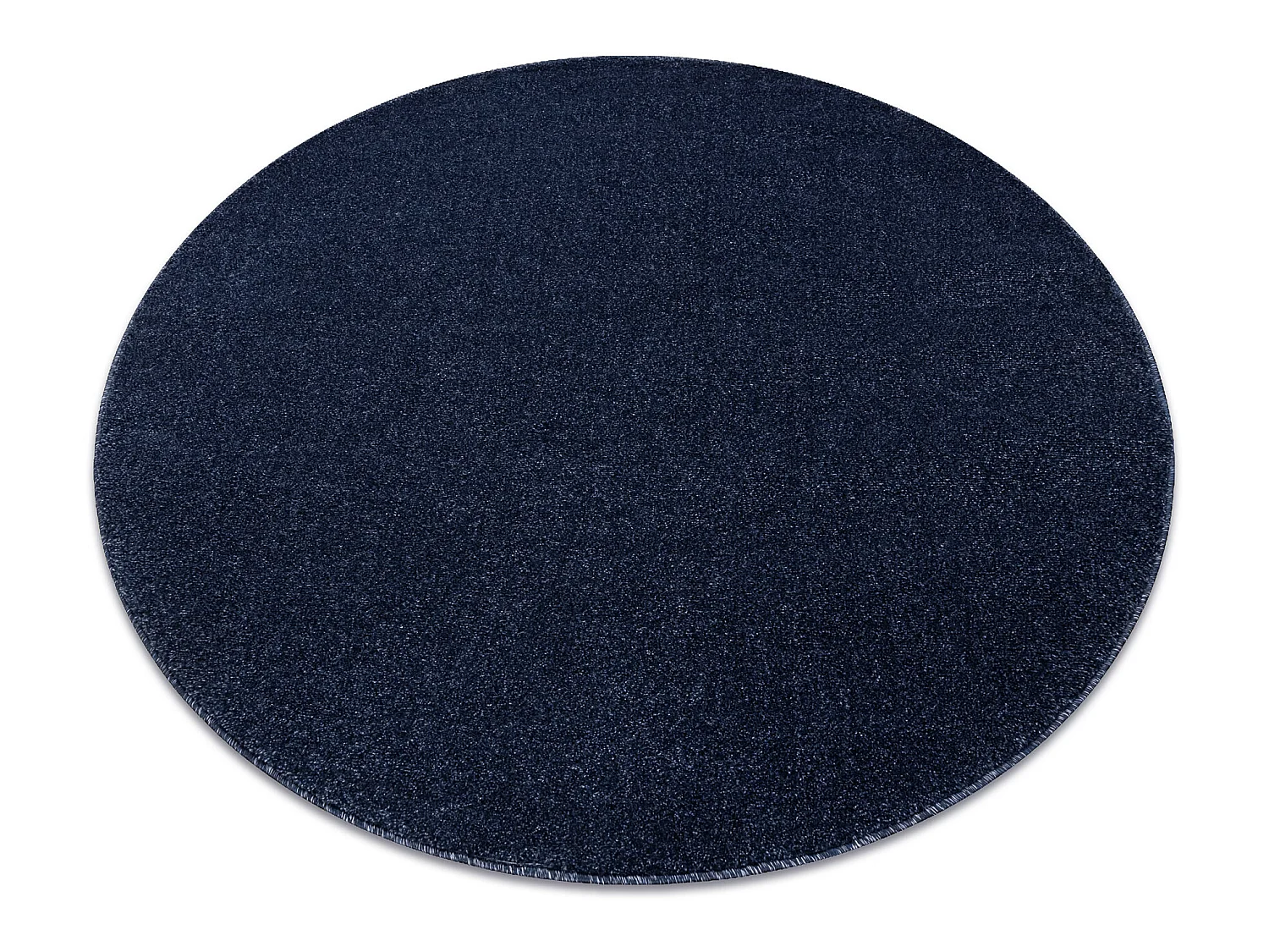 Teppich SOFTY Kreis glatt, einfarbig dunkelblau cercle 200 cm