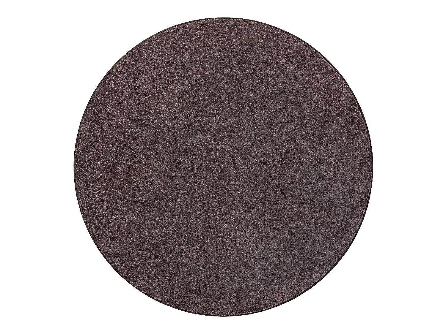 TAPIS cercle SANTA FE marron 42 plaine couleur unie cercle 170 cm
