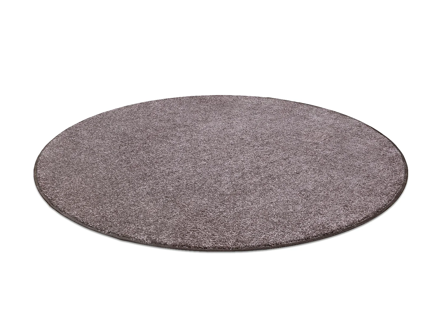 TAPIS cercle SANTA FE marron 42 plaine couleur unie cercle 170 cm