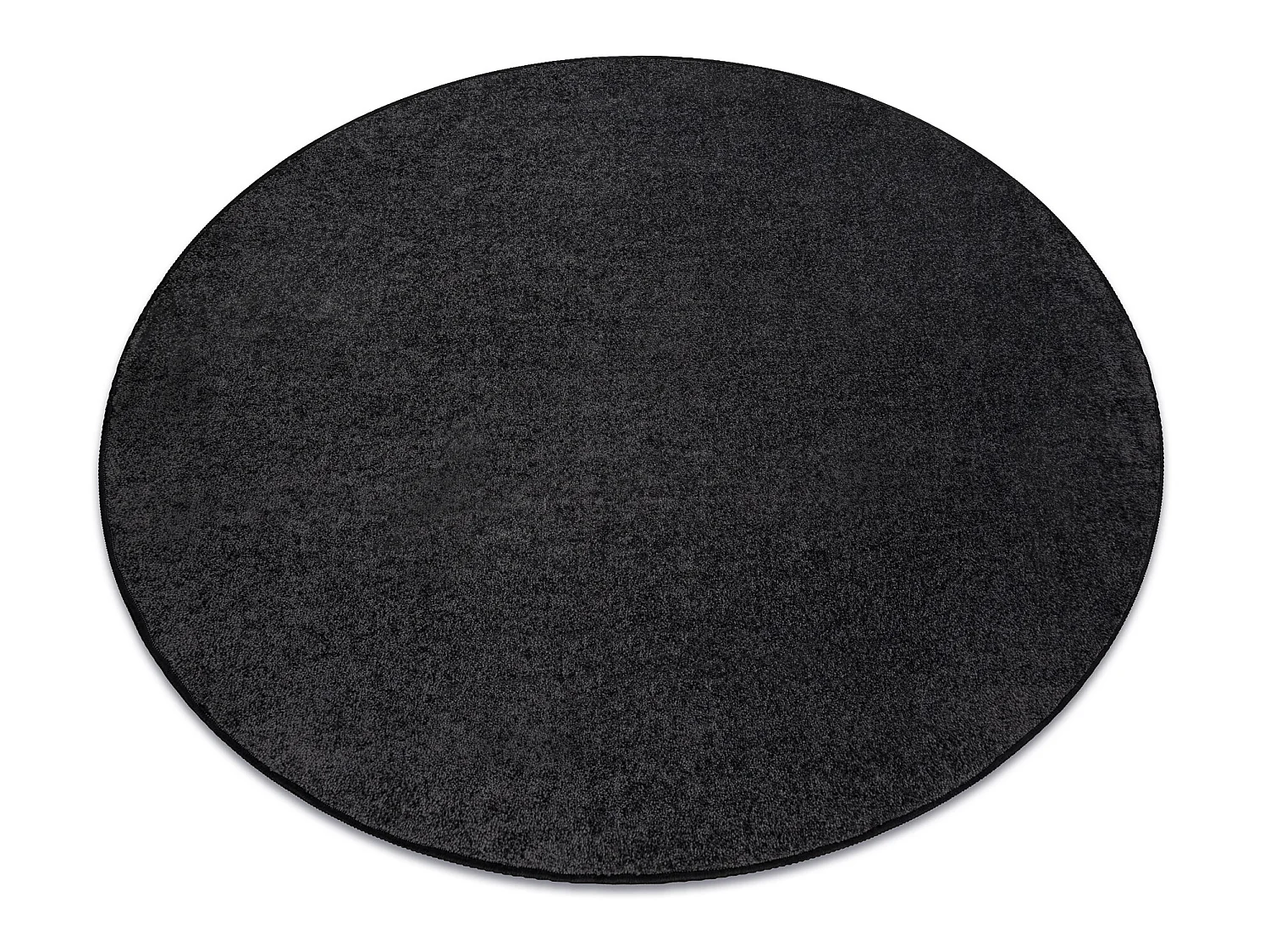 TAPIS cercle SANTA FE noir 98 plaine couleur unie cercle 150 cm