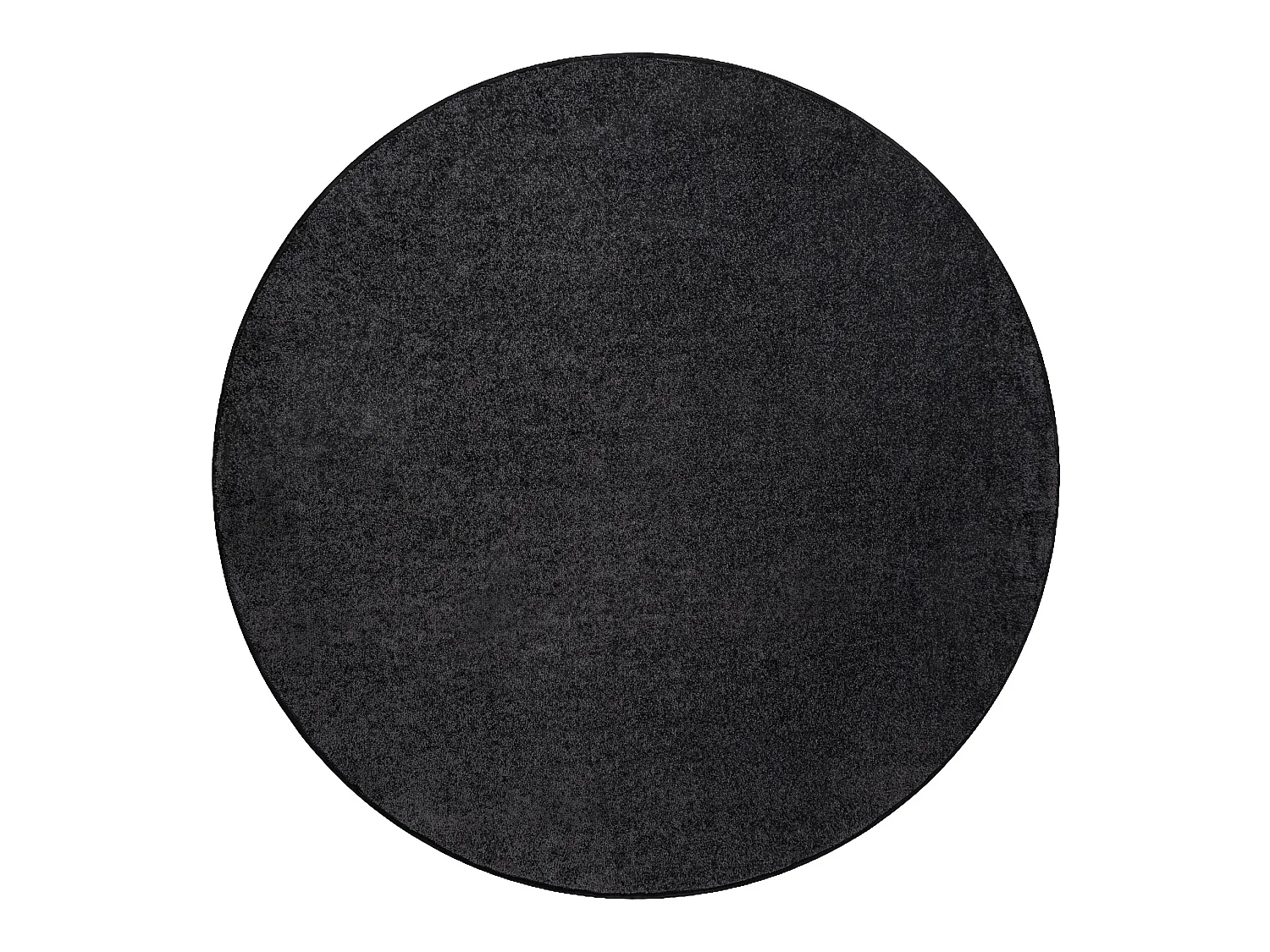 Tapete redondo SANTA FE preto 98 avião cor sólida cercle 150 cm