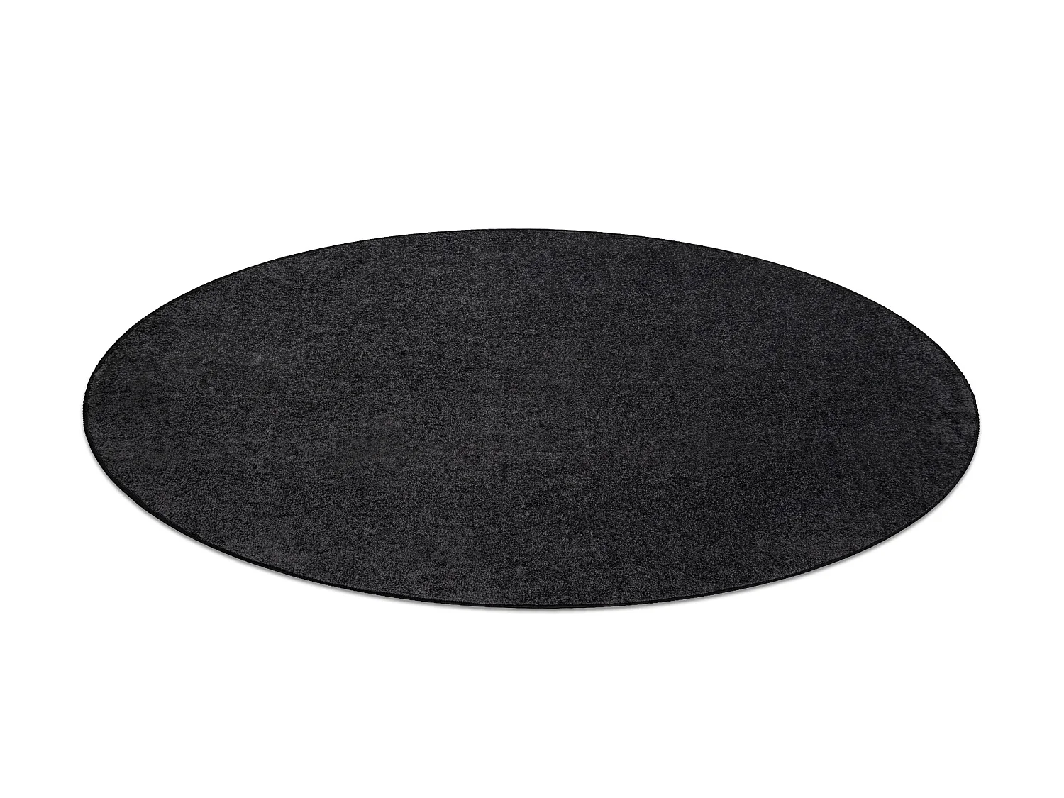 Tapete redondo SANTA FE preto 98 avião cor sólida cercle 150 cm