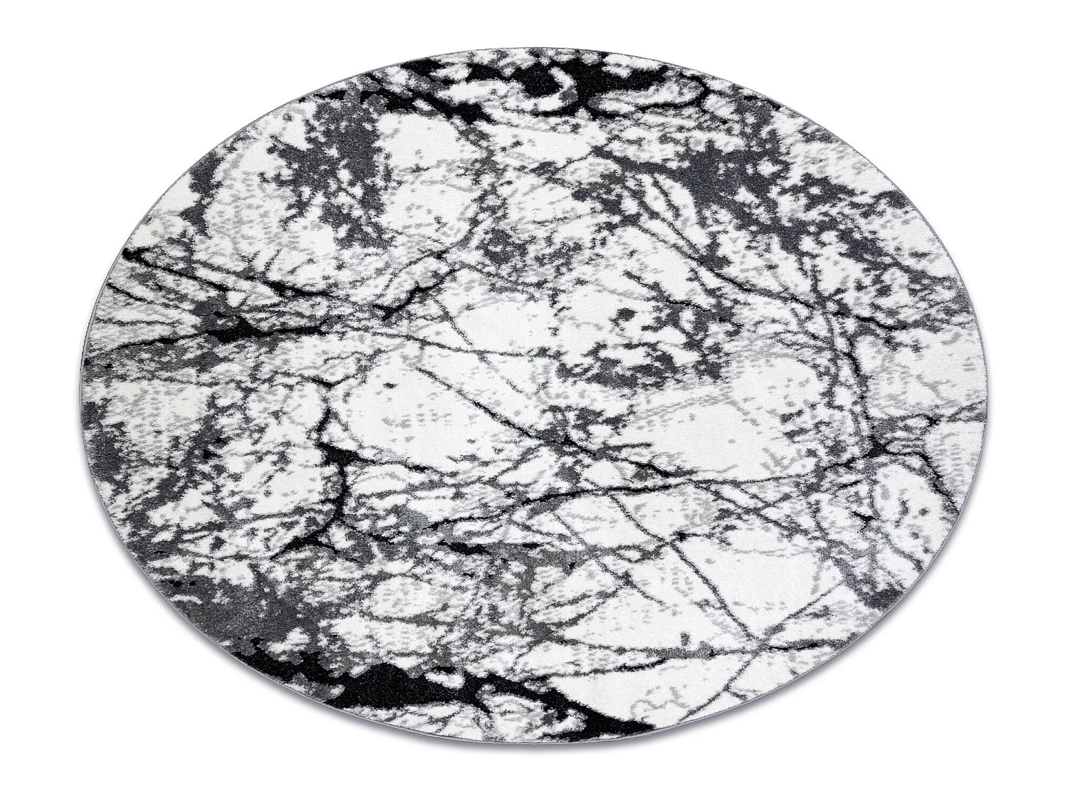 Tapijt modern COZY 8871 Rond , Marble, marmeren , - Structureel, twee  cercle 160 cm