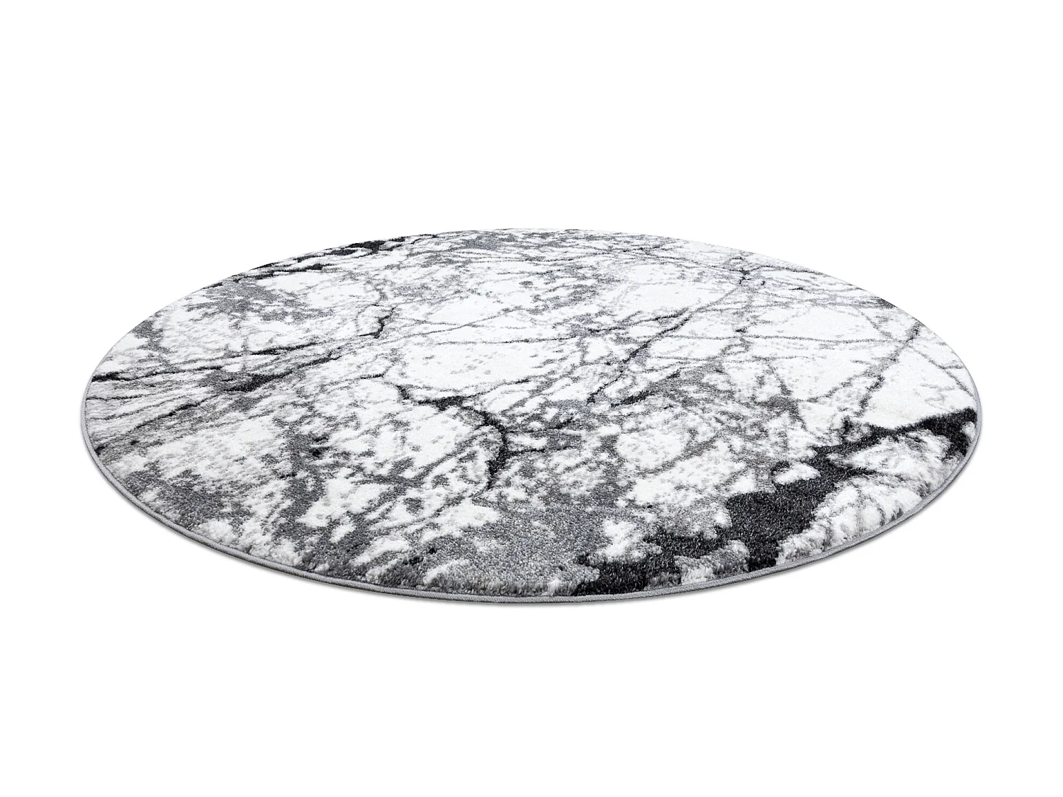Tapis moderne COZY 8871 Cercle, Marble, Marbre - Structural deux nivea cercle 160 cm